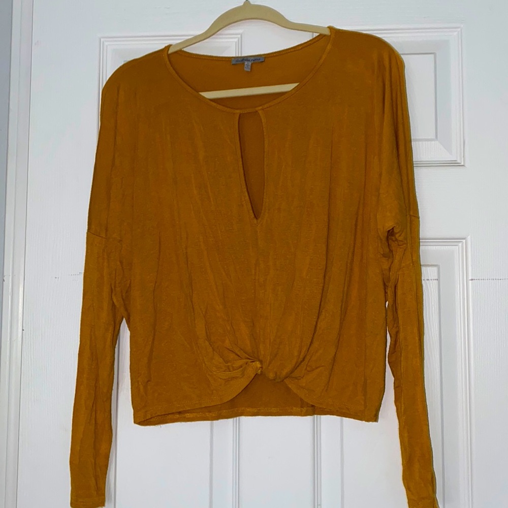 Loosely mustard Charlotte Russe blouse